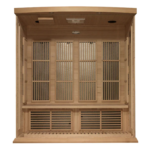 Maxxus 4 Person Near Zero EMF FAR Infrared Sauna (Natural Canadian Hemlock) INFRARED SAUNA Maxxus Saunas