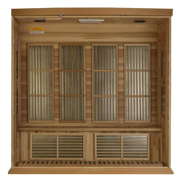 Maxxus 4 Person Low EMF FAR Infrared Sauna (Canadian Red Cedar) INFRARED SAUNA Maxxus Saunas
