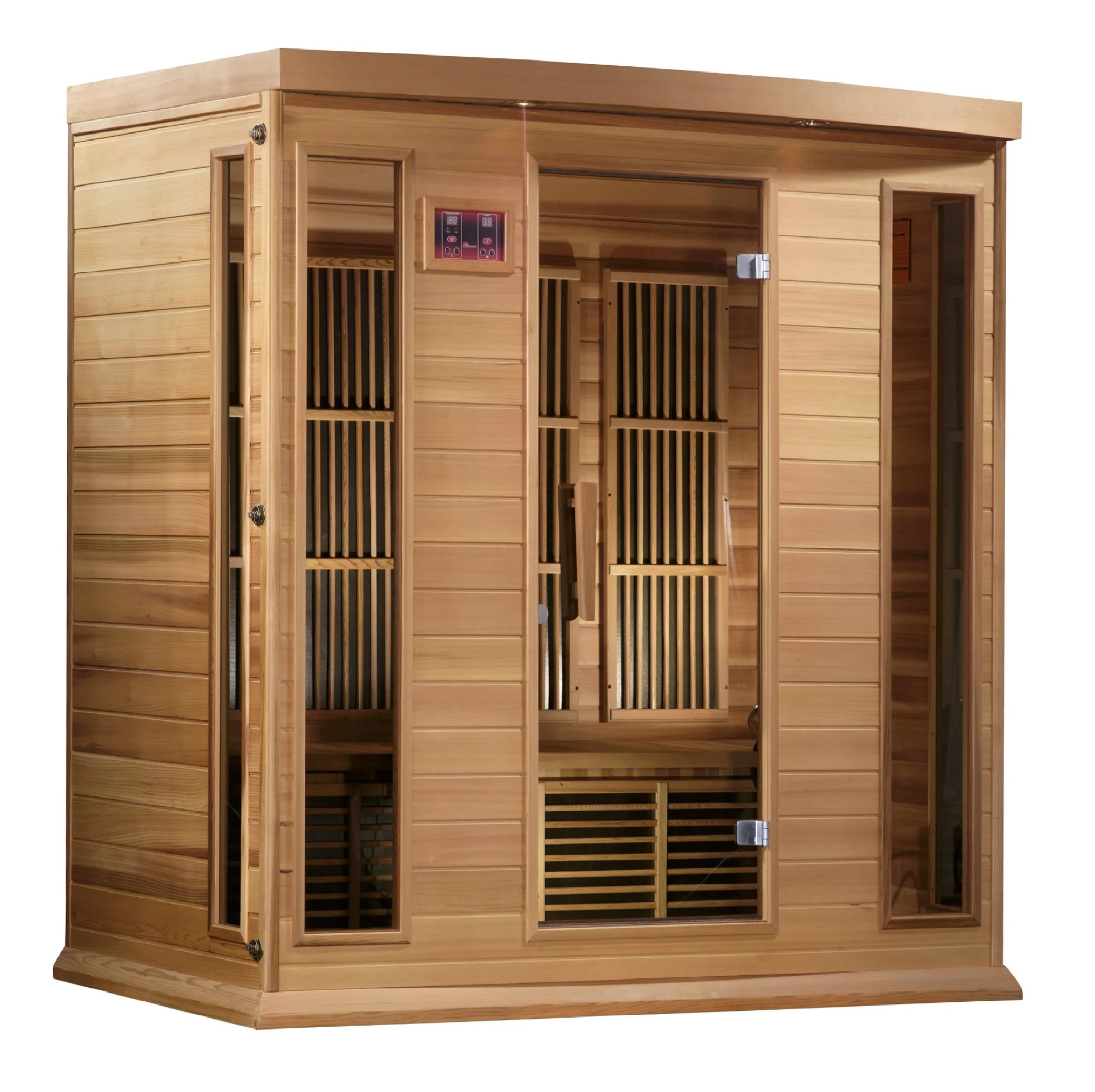 Maxxus 4 Person Low EMF FAR Infrared Sauna (Canadian Red Cedar) INFRARED SAUNA Maxxus Saunas