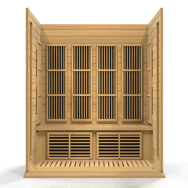 Maxxus 4 Person Low EMF FAR Infrared Sauna (Natural Canadian Hemlock) INFRARED SAUNA Maxxus Saunas