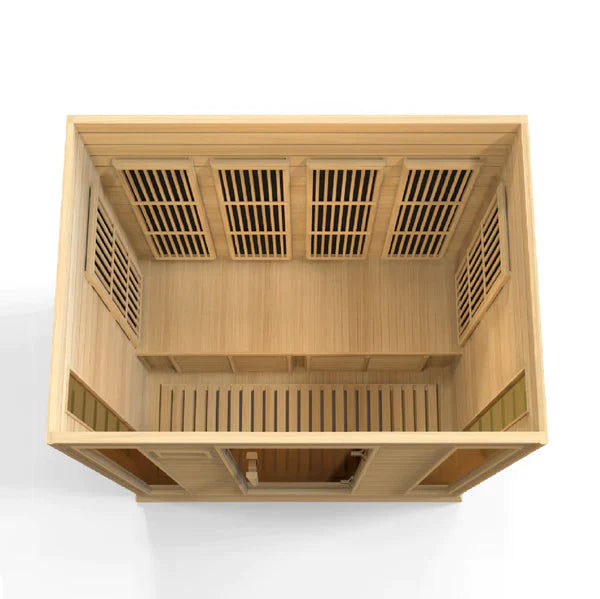 Maxxus 4 Person Low EMF FAR Infrared Sauna (Natural Canadian Hemlock) INFRARED SAUNA Maxxus Saunas