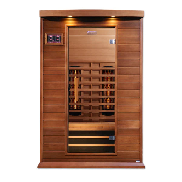 Maxxus 2 Person Full Spectrum Near Zero EMF Infrared Sauna (Canadian Red Cedar) INFRARED SAUNA Maxxus Saunas