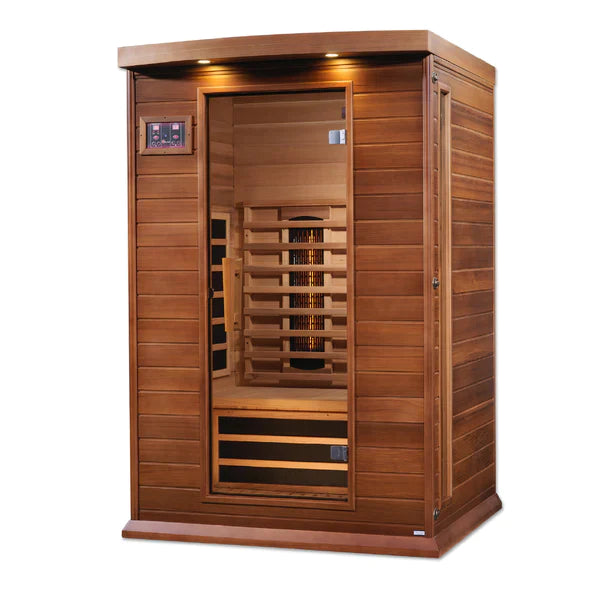 Maxxus 2 Person Full Spectrum Near Zero EMF Infrared Sauna (Canadian Red Cedar) INFRARED SAUNA Maxxus Saunas