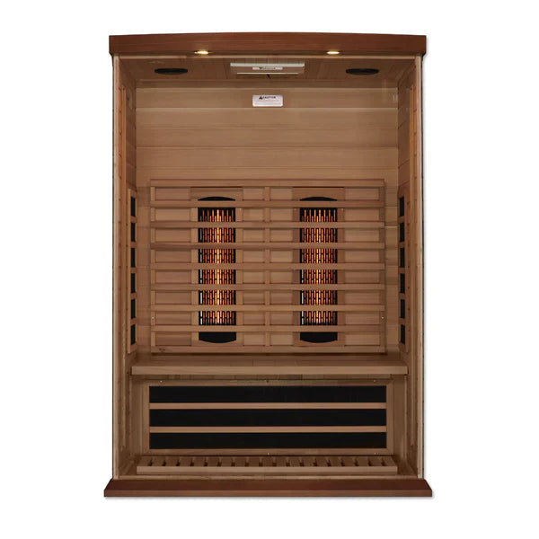 Maxxus 2 Person Full Spectrum Near Zero EMF Infrared Sauna (Canadian Red Cedar) INFRARED SAUNA Maxxus Saunas