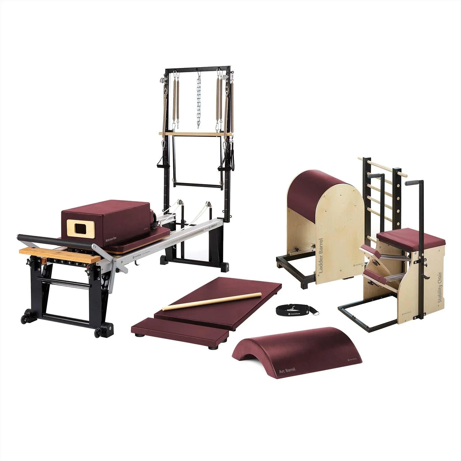 Merrithew™ Pilates Rehab One-On-One Studio Bundle Pilates Bundle Merrithew Red Truffle