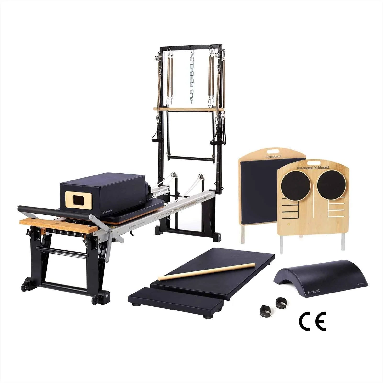 Merrithew™ Pilates Rehab Studio 1 Bundle (Mat/Reformer) Pilates Bundle Merrithew Black