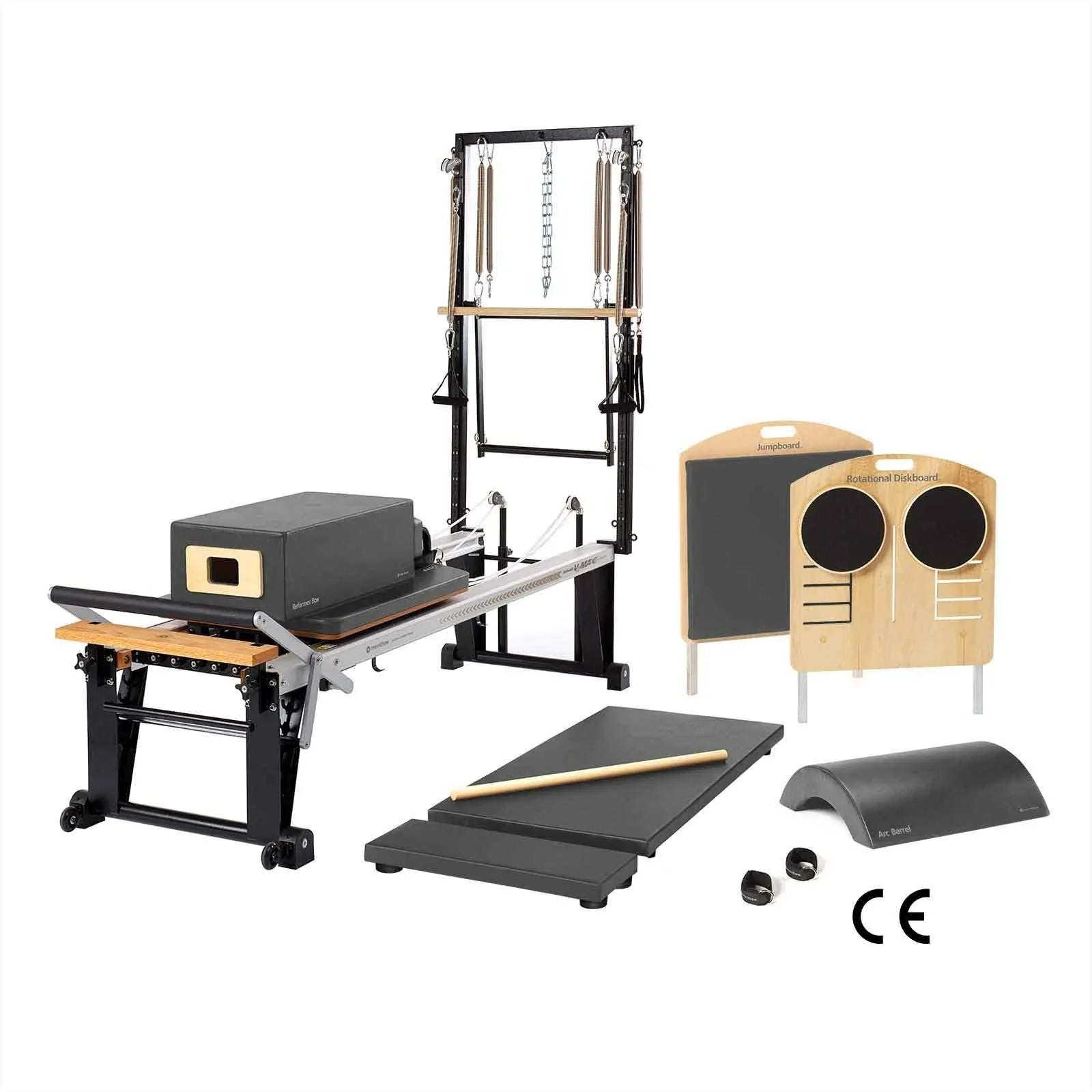 Merrithew™ Pilates Rehab Studio 1 Bundle (Mat/Reformer) Pilates Bundle Merrithew Gunmetal Gray
