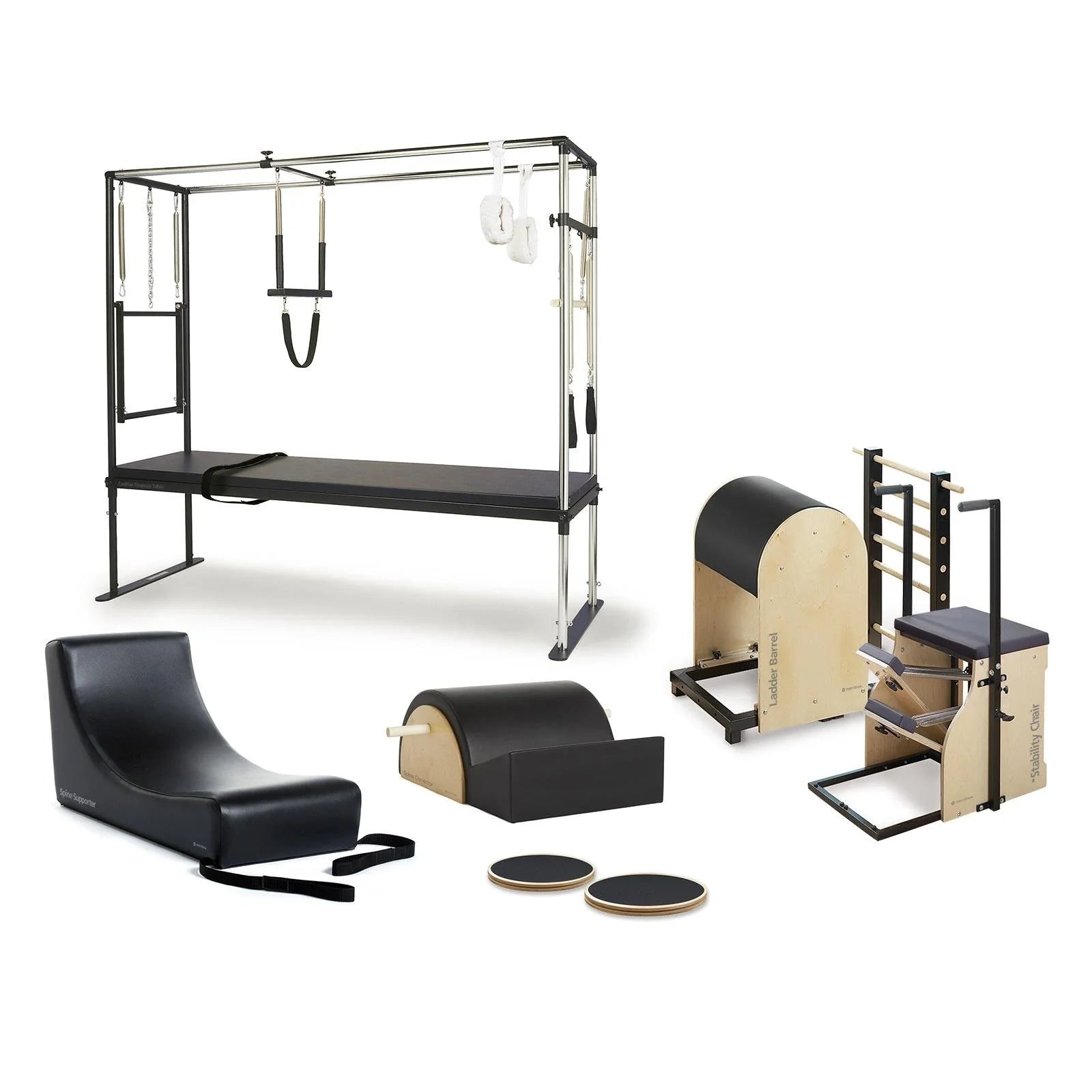 Merrithew™ Pilates Rehab Studio 2 Bundle (Cadillac, Chair, Barrel) Pilates Bundle Merrithew Black