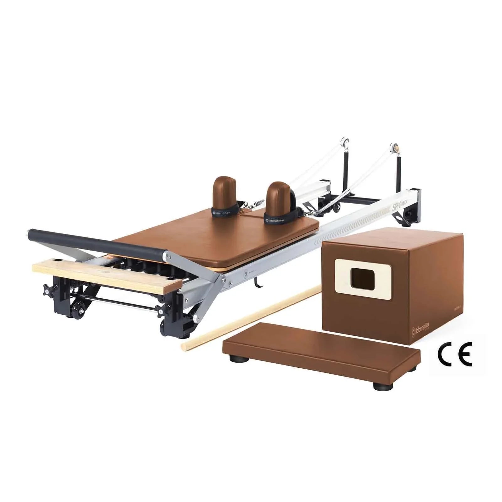 Merrithew™ Pilates SPX® Max Reformer Bundle with Tall Box Pilates Bundle Merrithew Sierra Brick