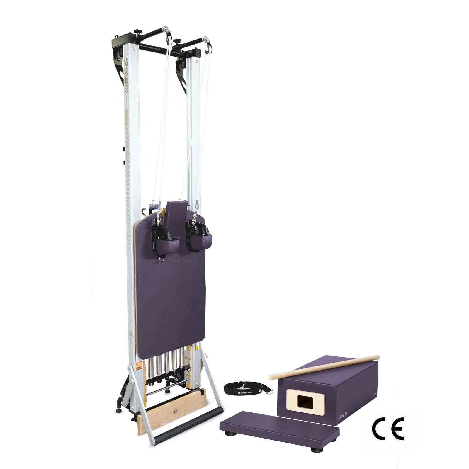 Merrithew™ Pilates SPX® Max Reformer with Vertical Stand Bundle Pilates Bundle Merrithew Purple Impulse