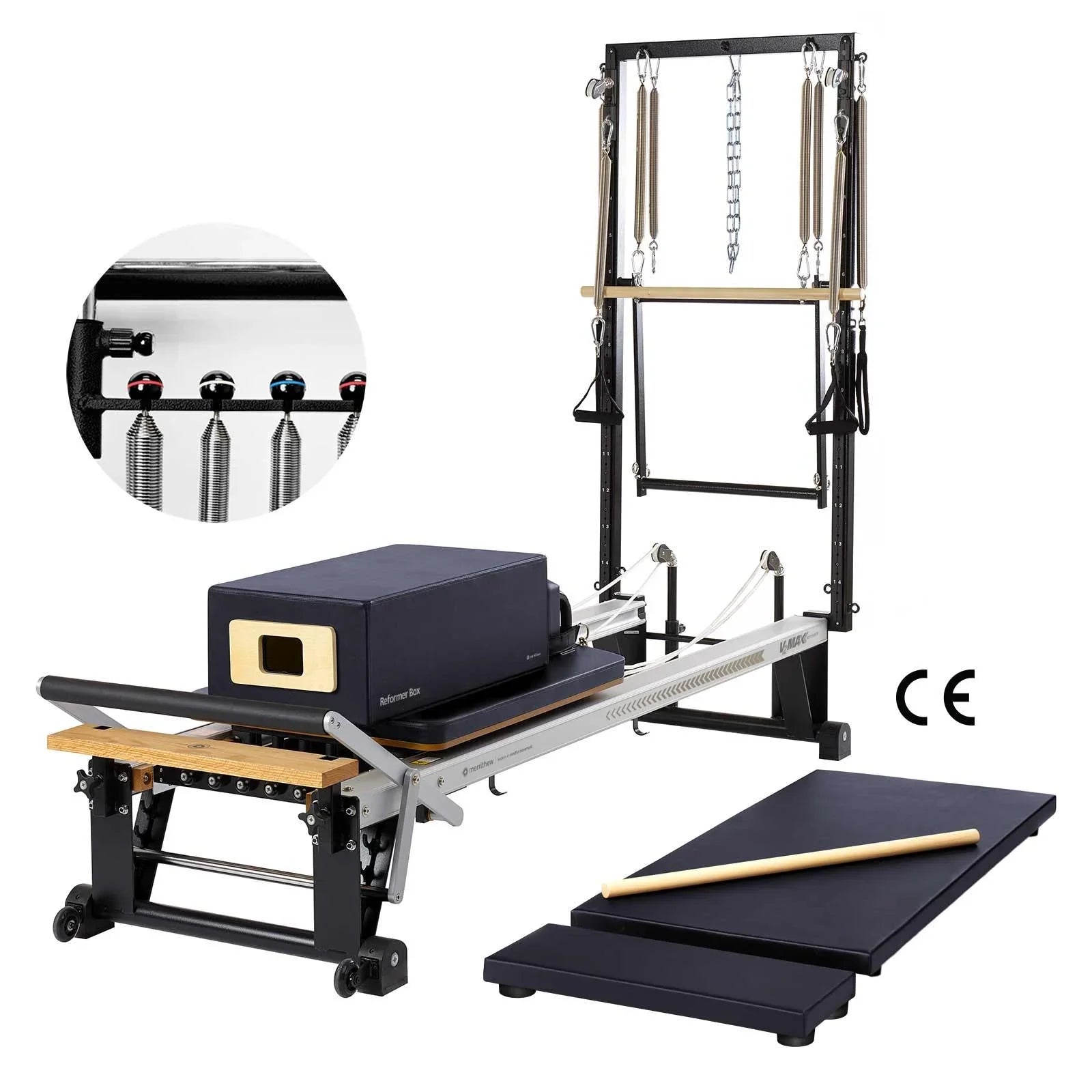 Merrithew™ Pilates V2 Max Plus™ Reformer Bundle with HPGB Pilates Bundle Merrithew Eclipse
