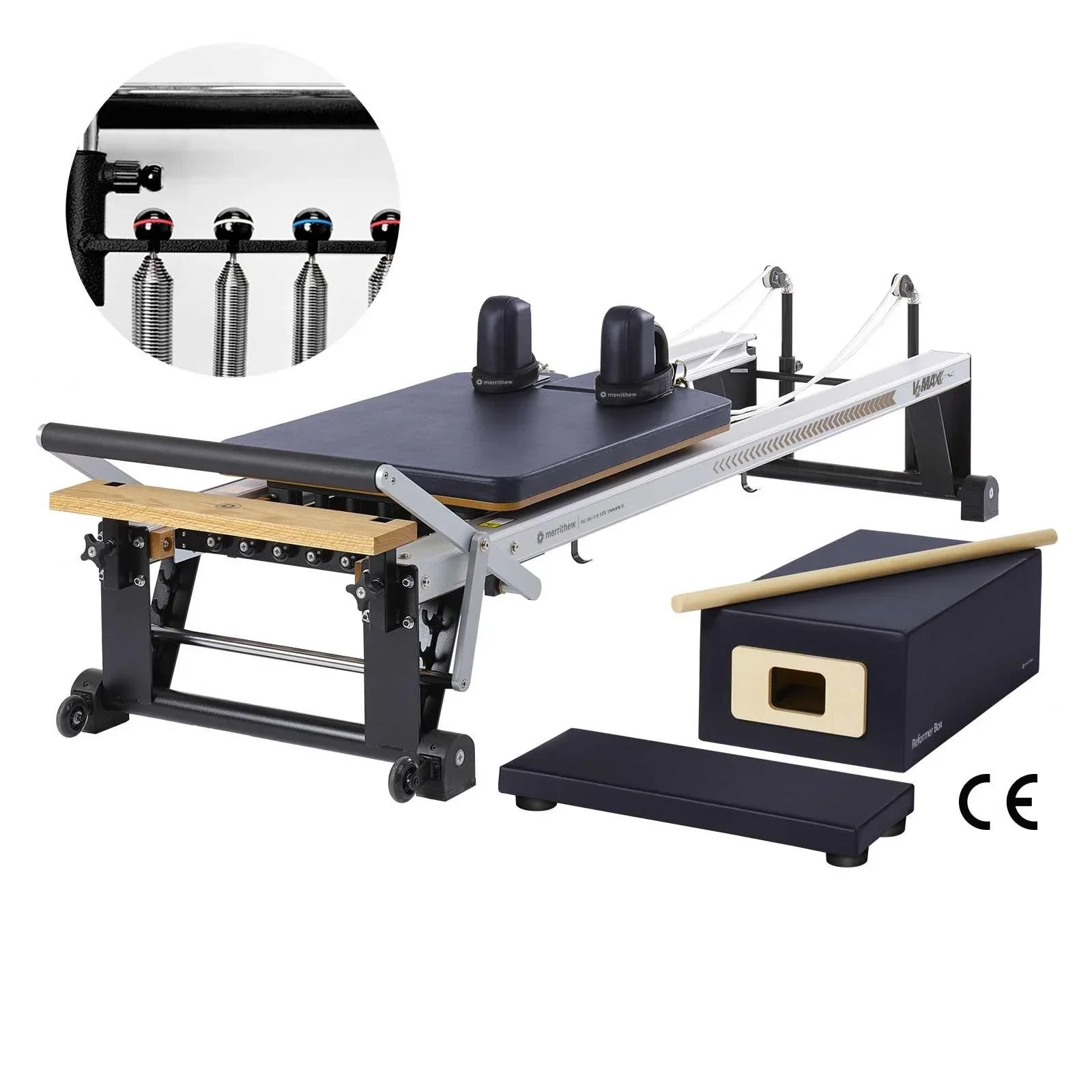 Merrithew™ Pilates V2 Max™ Reformer Bundle with High-Precision Gearbar Pilates Bundle Merrithew Eclipse