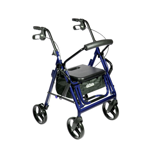 Drive Medical Duet Rollator/Transport Chair Black Drive Medical Default Title