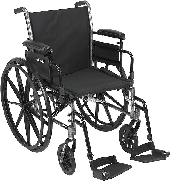 Drive Medical Cruiser X4 Wheel Chair 18 with Elevating Leg Rests & Height AdjustableFlip-Back Desk Arms Drive Medical Default Title