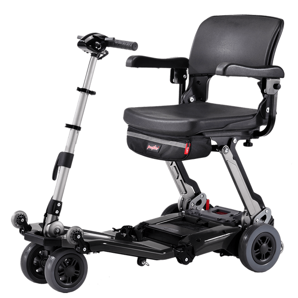 FreeRider Luggie Super Folding Mobility Scooter with Armrest Mobility Scooters FreeRider USA Black