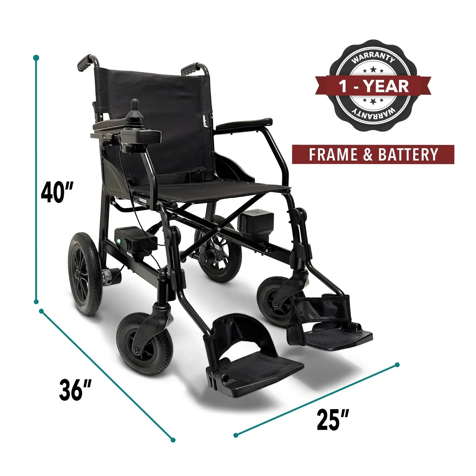 ComfyGO X-Lite Ultra Lightweight Foldable Electric Wheelchair Power Wheelchairs ComfyGO