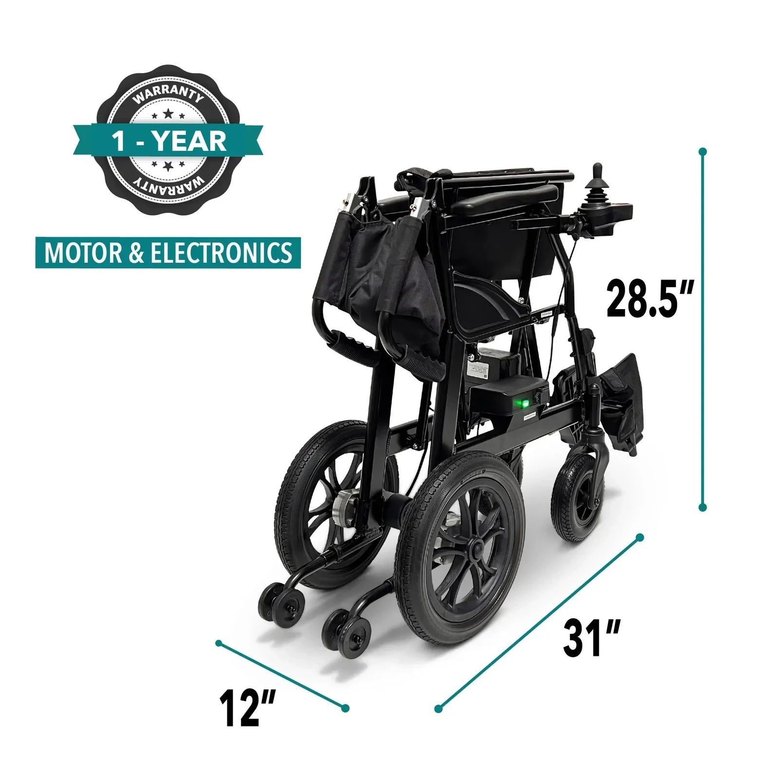 ComfyGO X-Lite Ultra Lightweight Foldable Electric Wheelchair Power Wheelchairs ComfyGO
