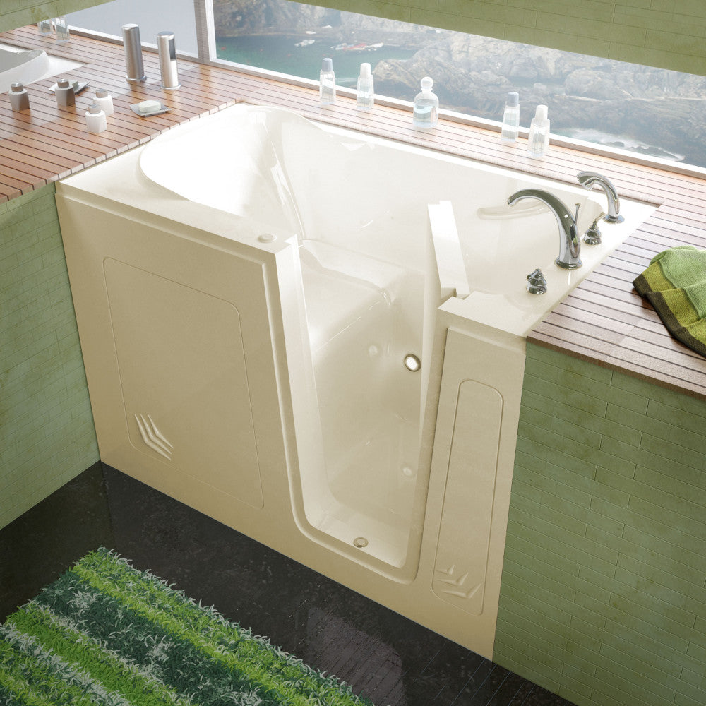 MediTub 3054 Walk-In-Tub 30 x 54 Bathtub, Whirpool & Air Jets Add-Ons Walk-in-Tub MediTub Soaking Biscuit Right