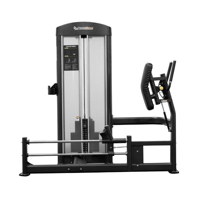 BodyKore Isolation Series Rear Glute Kickback Machine GR618 Glute Machine BodyKore Silver 220lb Stack