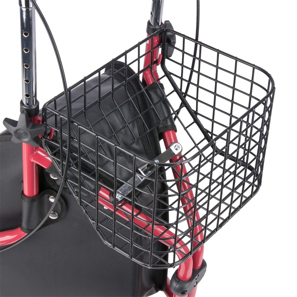 Drive Medical 3 Wheel Rollator, Two side Handles Drive Medical