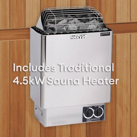 Finnmark FD-5 Trinity XL Infra-Steam Sauna (4-Person Infrared & Steam Sauna Combo) Sauna Finnmark Sauna