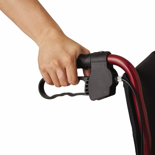 Drive Medical Transport Wheelchair Bariatric 22 Wide Red Drive Medical