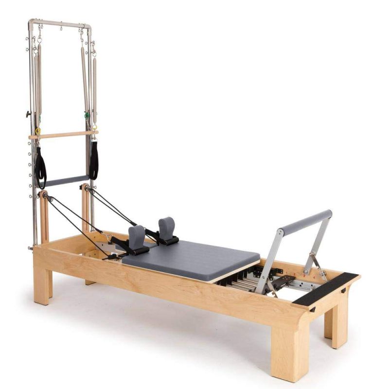Elina Pilates Physio wood reformer with tower Pilates Elina Pilates Grey
