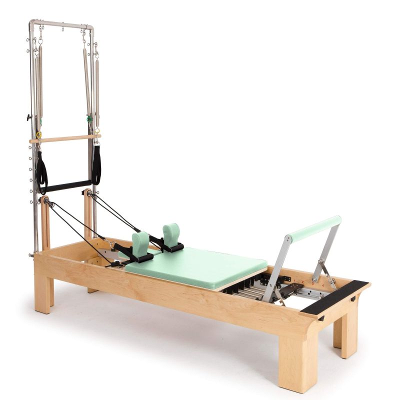 Elina Pilates Physio wood reformer with tower Pilates Elina Pilates Green