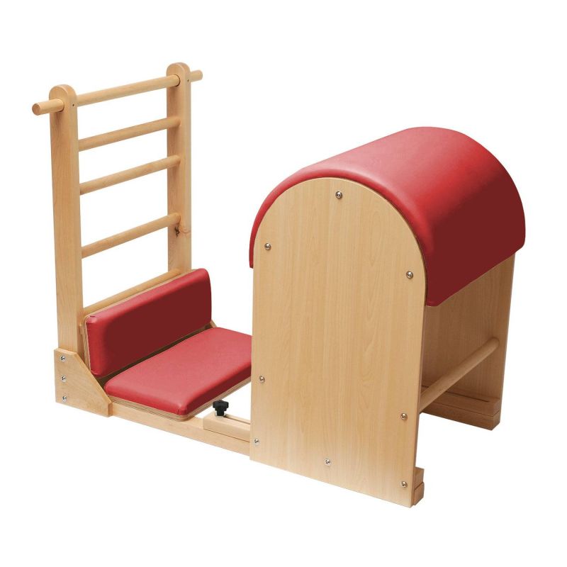 Elina Pilates Ladder Barrel ELITE with wooden base Pilates Elina Pilates Red