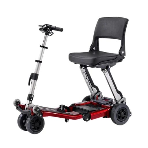 FreeRider Luggie Standard Folding Travel Mobility Scooter Mobility Scooters FreeRider USA Red