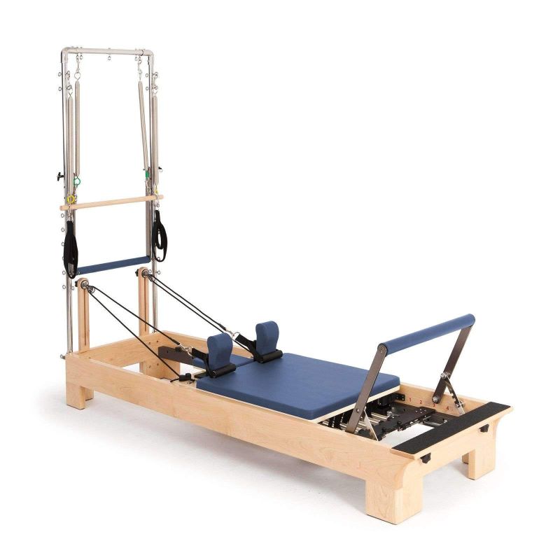 Elina Pilates wood reformer with tower Pilates Elina Pilates Blue