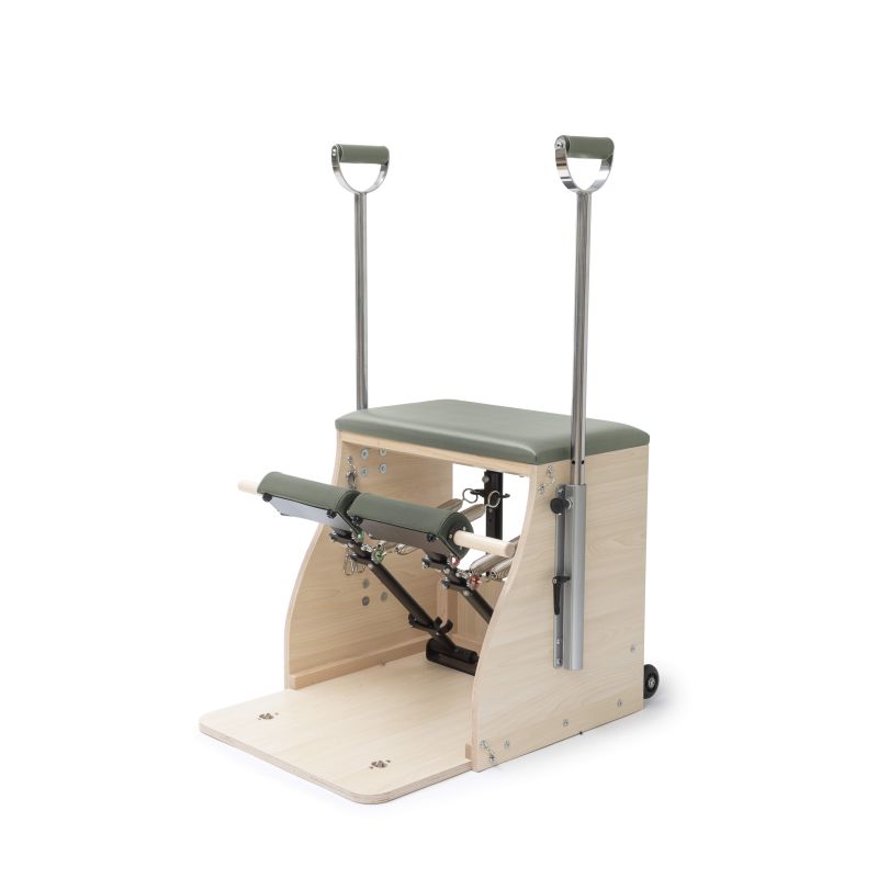 Elina Pilates Wood Pilates Chair ELITE (Combo Chair) with handles Pilates Elina Pilates Green