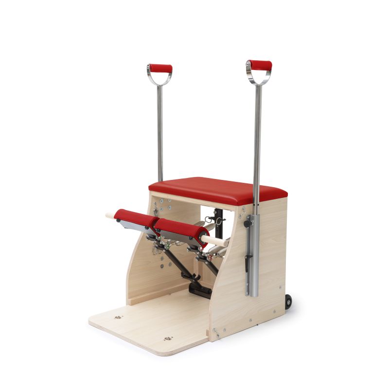 Elina Pilates Wood Pilates Chair ELITE (Combo Chair) with handles Pilates Elina Pilates Red