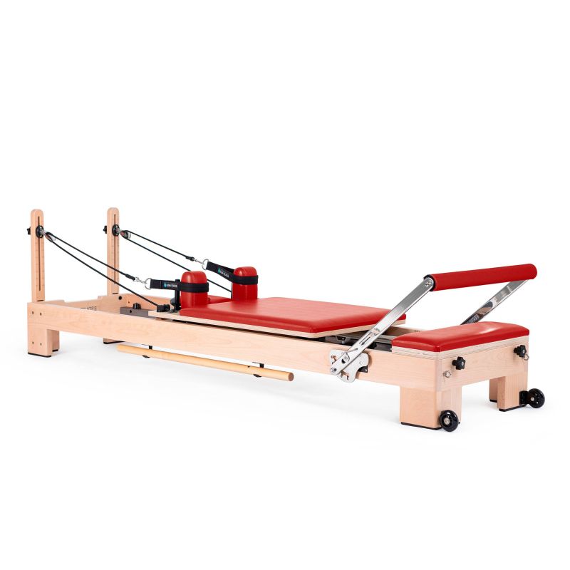 Elina Pilates Wooden Reformer Lignum Pilates Elina Pilates Red