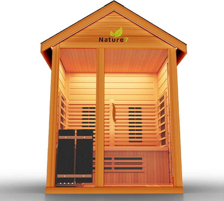 Medical Breakthrough Nature 7 Infrared 3-4 Person Outdoor Sauna Outdoor Sauna Medical Breakthrough   