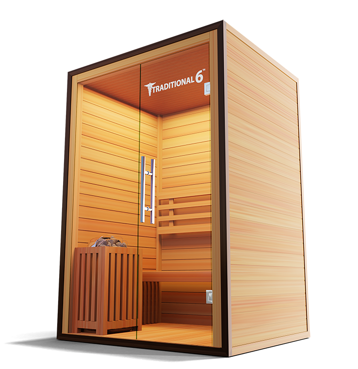 Medical Breakthrough Traditional 6 Infrared 3-Person Sauna Outdoor Sauna Medical Breakthrough   