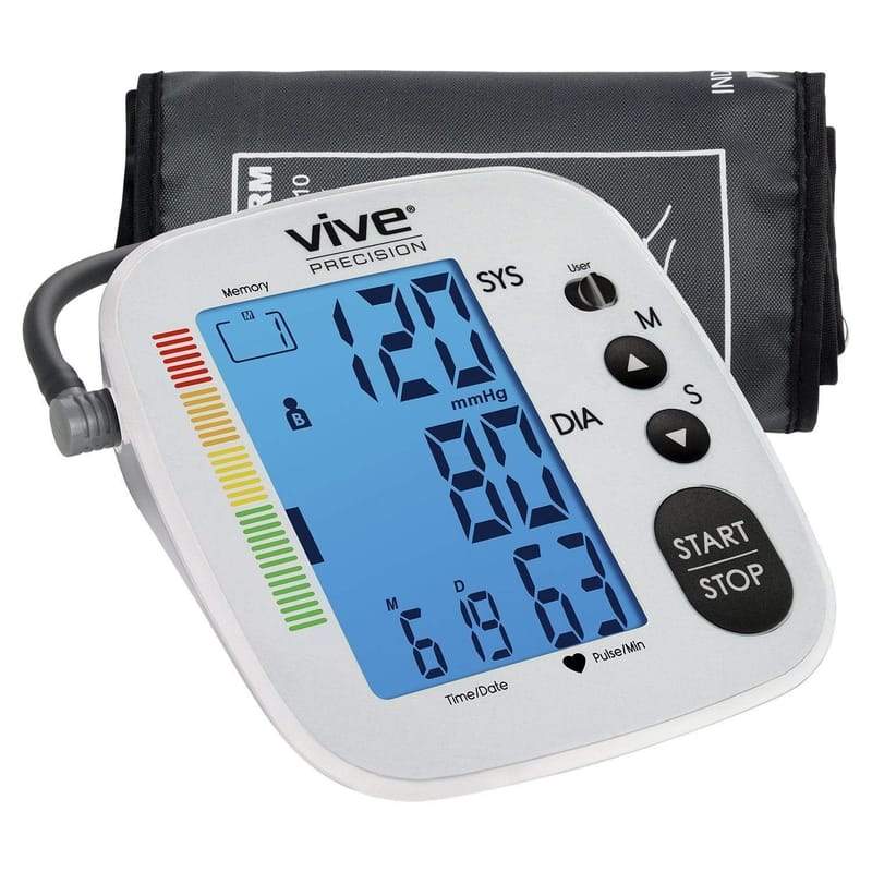 Vive Health Blood Pressure Monitor Digital Measuring Devices Vive Health Silver  