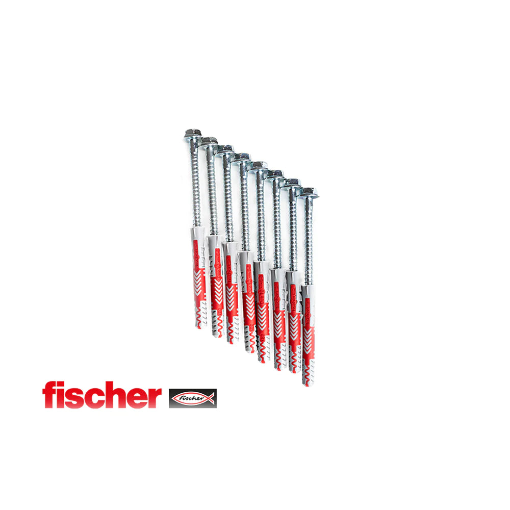 BenchK KM4 - Fischer 10 × 80 Expansion Plugs with BenchK Wall Bar Screws (4 pcs.) Fitness Bench K   