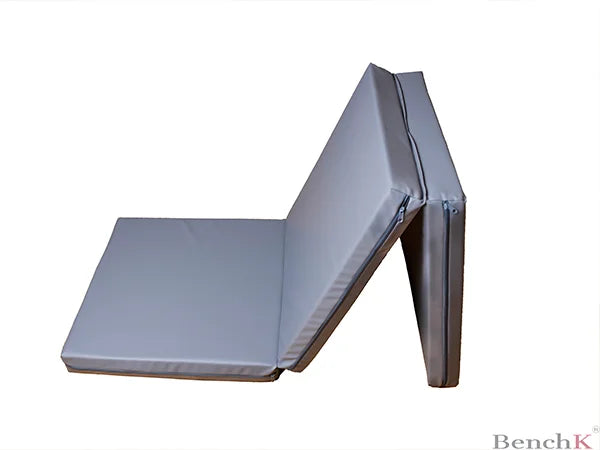 BenchK Gray GMG Gymnastics Mat Foldable and Portable Fitness Bench K   