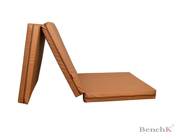 BenchK Brown GMB Gymnastics Mat Foldable and Portable Fitness Bench K   