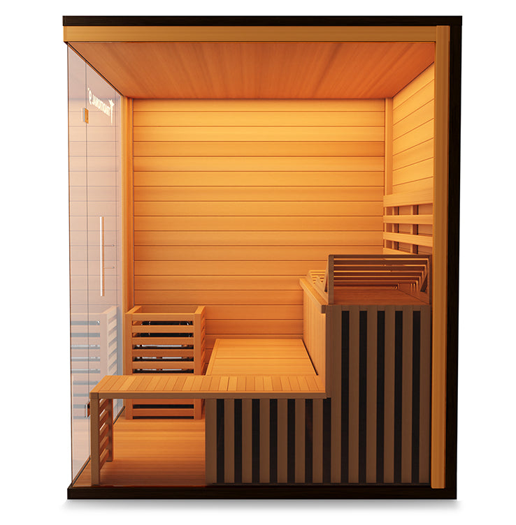 Medical Breakthrough Traditional 9 Plus Infrared 4-6 Person Sauna Outdoor Sauna Medical Breakthrough   