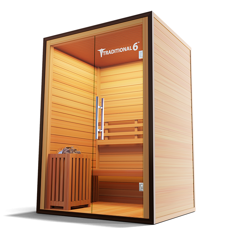 Medical Breakthrough Traditional 6 Infrared 3-Person Sauna Outdoor Sauna Medical Breakthrough   