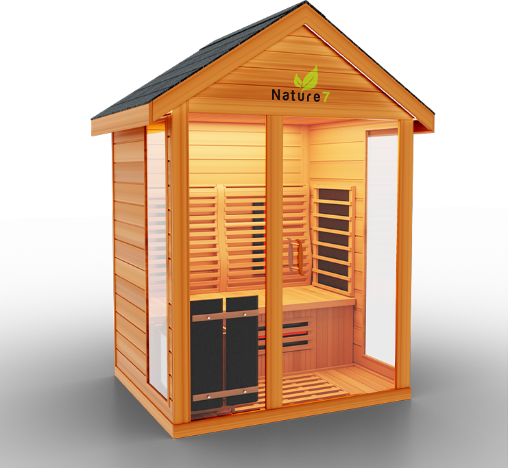Medical Breakthrough Nature 7 Infrared 3-4 Person Outdoor Sauna Outdoor Sauna Medical Breakthrough   