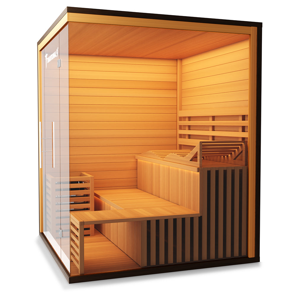 Medical Breakthrough Traditional 9 Plus Infrared 4-6 Person Sauna Outdoor Sauna Medical Breakthrough   