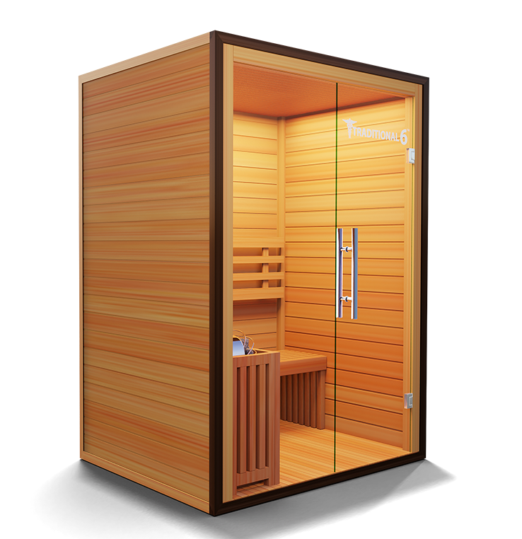 Medical Breakthrough Traditional 6 Infrared 3-Person Sauna Outdoor Sauna Medical Breakthrough   
