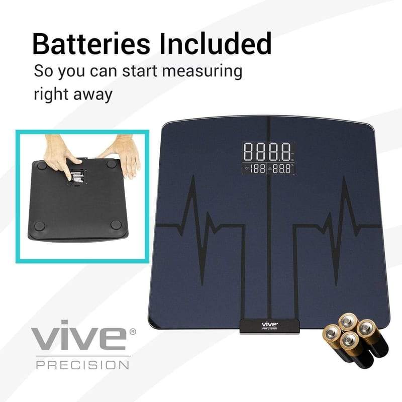 Vive Health Digital Heart Rate Scale Compatible with Smart Devices Digital Measuring Devices Vive Health   