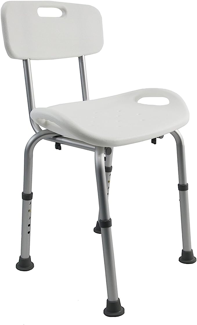 Karman SC-555 Shower Chair with Back Living Aids Karman Healthcare   