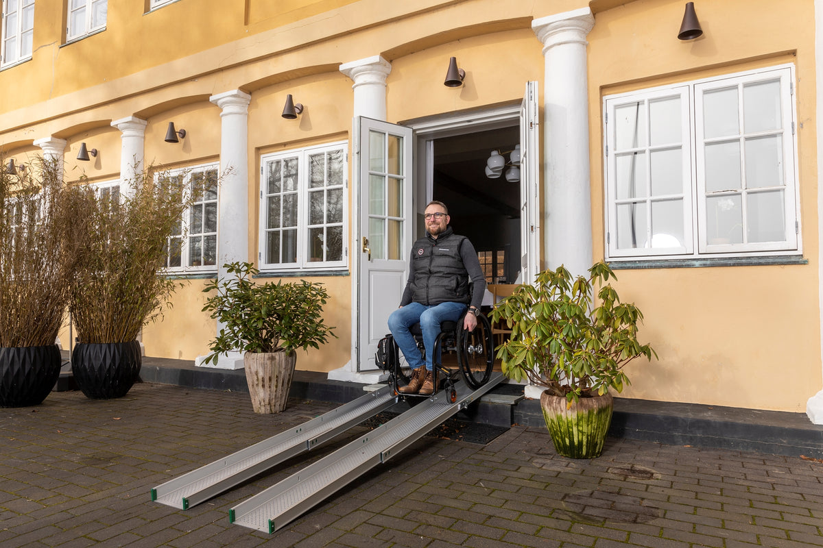 Verstelbare Ramp Stepless Portable Folding Telescopic Ramp