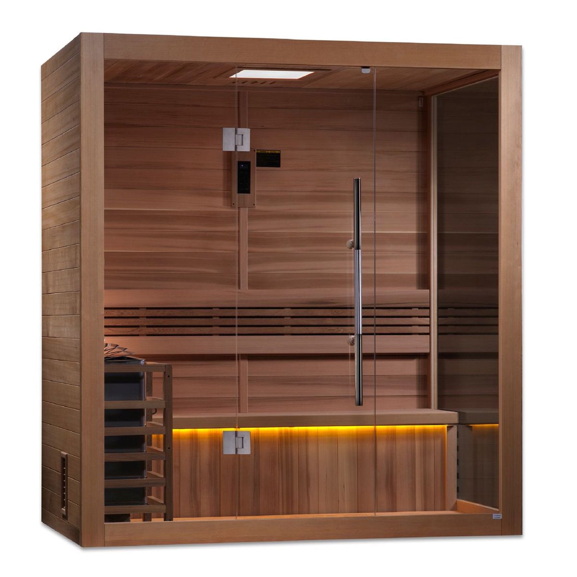Golden Designs Forssa Edition 3 Person Indoor Traditional Sauna Indoor Sauna Golden Designs Saunas   