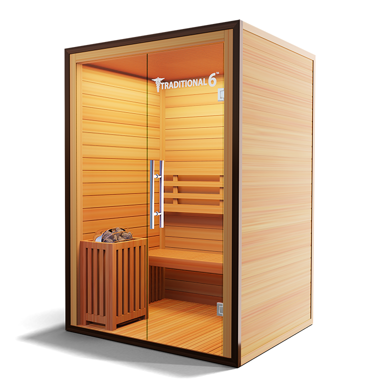 Medical Breakthrough Traditional 6 Infrared 3-Person Sauna Outdoor Sauna Medical Breakthrough   